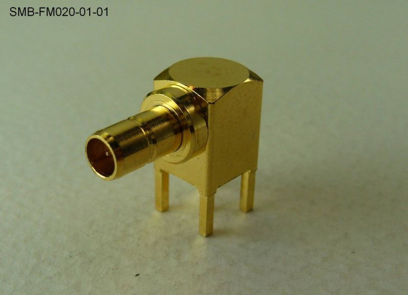 SMB JACK 插孔-用於 PCB 的 SMB013-R/A RP 插孔｜SMC插孔連接器
