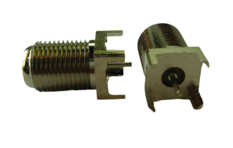 F型 插孔轉接器-F023-JACK 用於 PCB 安裝｜F型 插孔連接器